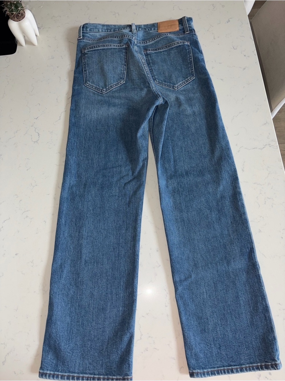 Denim Forum Men’s Medium Blue Slim Straight Jeans - Picture 3 of 5